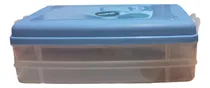 Comprar Tupper Apilable Fiambrera Celeste 23x16x7.5cm