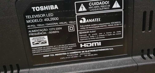 Tv Semp Toshiba 40 Polegadas