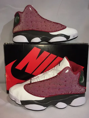 Jordan retro 13 rojo con negro new arrivals