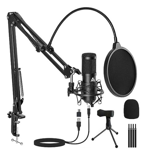 Audio Array Kit De Micrófono De Condensador Usb Para Podca.
