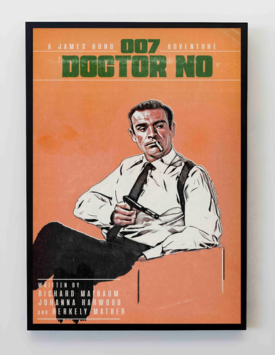 Cuadro 33x48cm Poster 007 Doctor No James Bond