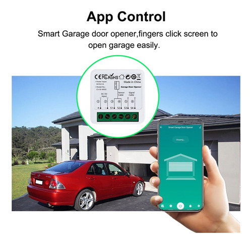 Wifi Smart Garage Door Opener Tuya App Módulo De Control