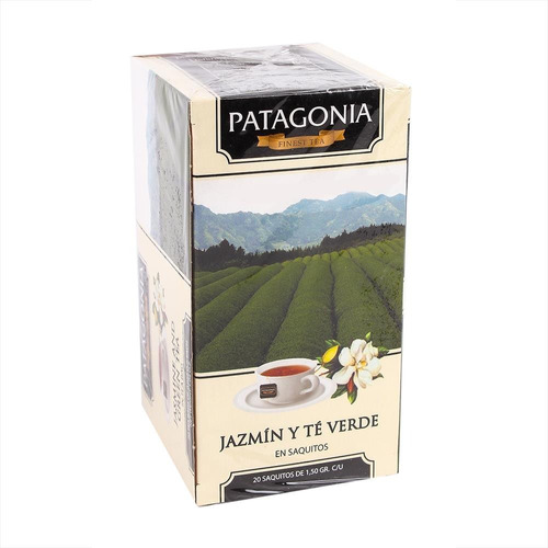 Té Patagonia Verde Con Jazmín 20 Saquitos 