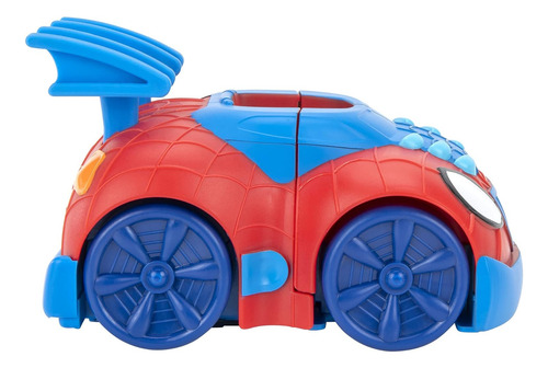 Marvel Spidey & Amazing Friends 2 N 1 Moto Y Carro Web Strik