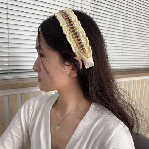 Diadema Tejida Con Velcro Para El Acabado Del Cabello, Diade