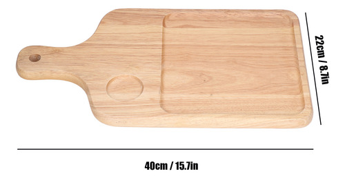 Tabla De Cortar De Madera Con Mango Irregular De Madera Para