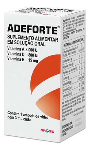 Adeforte Ampola 5 Caixas Fortalecimento Capilar Crescimento