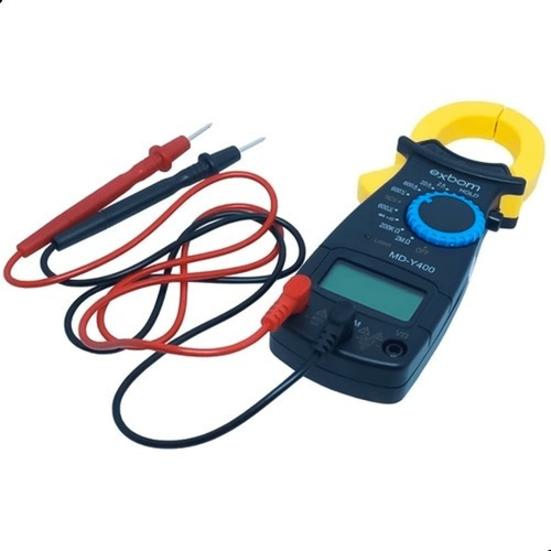 Alicate Amperímetro Digital Exbom+caneta Detectora De Tensão