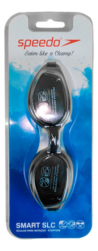 Óculos Natação Speedo Smart Adulto Antiembaçante Cor Preto/Fumê