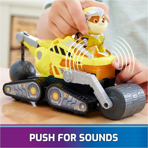 Paw Patrol The Mighty Movie - Bulldozer Robble Mighty Pups