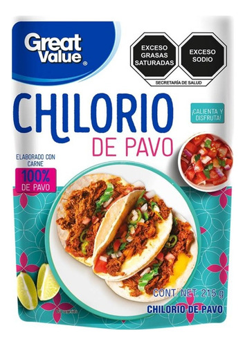 Guisado Chilorio Great Value 215 G