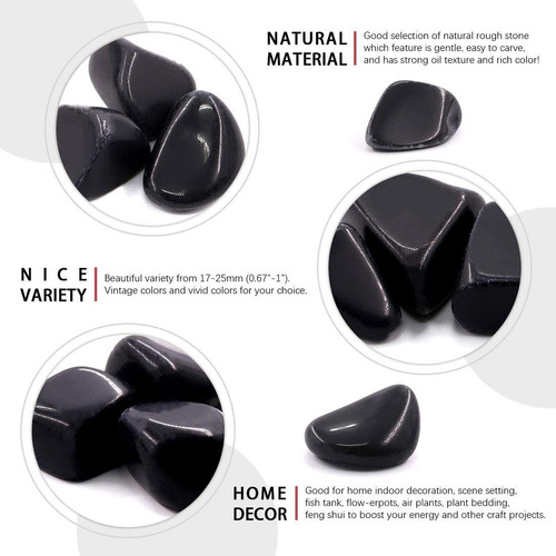 800g Piedra Obsidiana Negra Natural A Granel Para La Curació