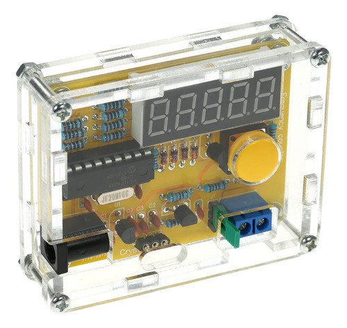 Medidor De Frecuencia Diy Con Estuche Transparente 1hz~50mhz