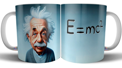 Taza Cerámica Albert Einstein Fórmula: E=mc² Relatividad