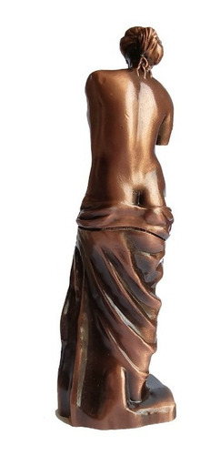 Figura Decorativa De Metal Venus De Milo Color Bronce
