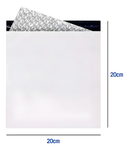 100 Envelope De Segurança Para Envio Com Bolha - 20x20