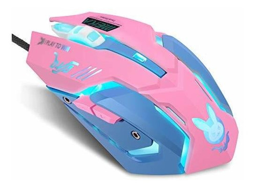 Lovely Wired Usb Computer Mouse, 7 Colores Retroilumina...