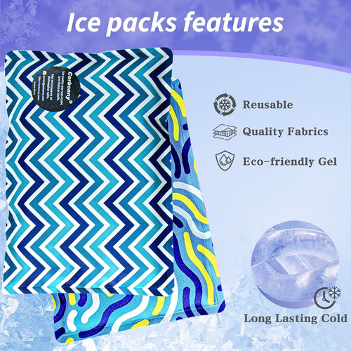 Bolsas De Hielo Para Loncheras, Bolsas De Hielo Reutilizable