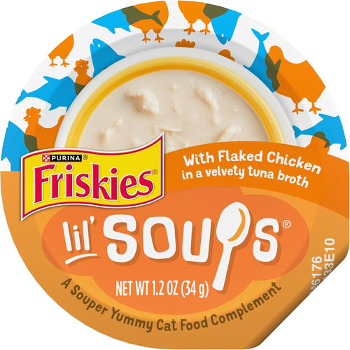 Purina Alimento Húmedo Para Gatos Lil'soups 8 Envases De 34g