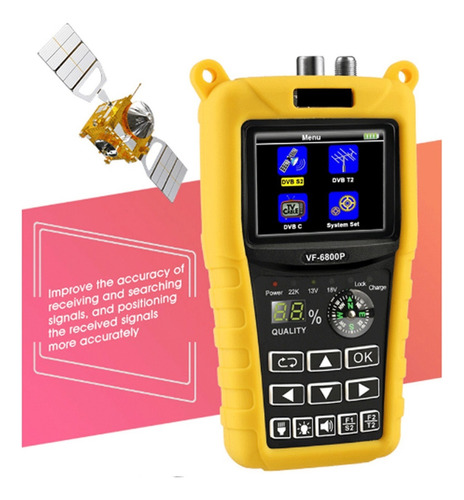 Buscador De Satélite Dvb-t2/dvb S2/dvb C Sat Finder Meter