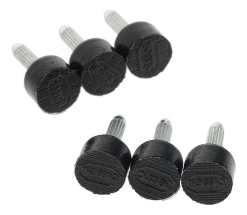 3 Pares Talón De Reemplazo Consejo De De Tacón 9x6mm Negro