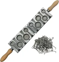 Comprar Molde Plomadas Tipo Reloj Moneda En 5 Pesos + Ganchos X 100