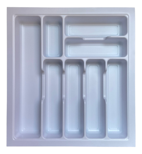 Cubiertero Plastico Organizador De Cocina Blanco Pvc 44x48
