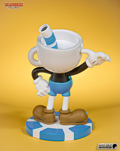 Mugman Cuphead Game Nostalgia Figura Resina 15cm