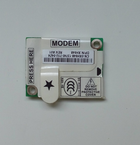 Modem Conexant Mod: Rd02 D110 Interno Para Laptop (Usado)