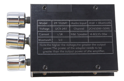Placa Amplificadora Queenly-zk-502mt 502l De 2.0 Canales De