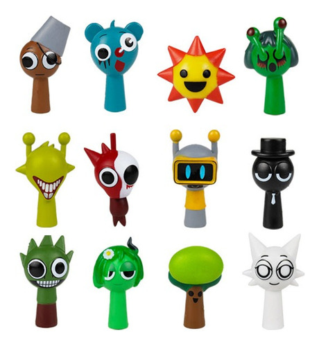 . 24 Adornos De Sprunki Rhythm Box Toys Incredibox