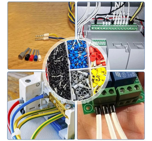 Crimpadora Y Stripper+1578 Pcs Terminales Conectores Kit