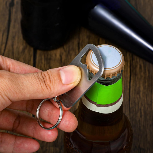 Ouligay Llavero Plano Para Abridor De Botellas De , 2 Unidad