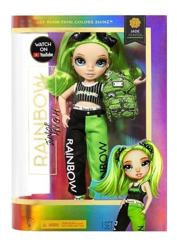 Rainbow High Jr High Jade Hunter Fashion Doll Playset