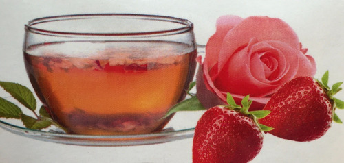 Imagen 3 de 5 de Tisana Mezcla Fresa, Arándano, Pétalos De Rosa, 250g. Mingos