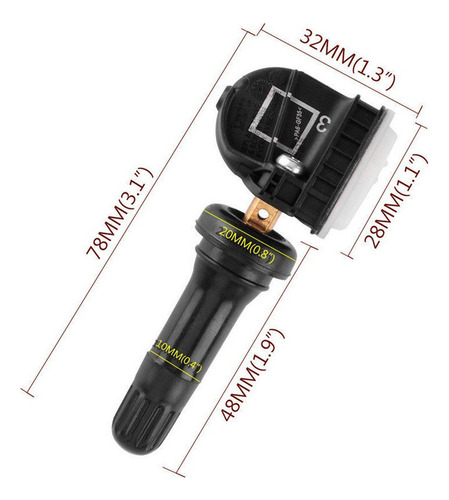 Para Q Sensor Acdelco 13598771 Gm Tpms Original, 4 Unidades