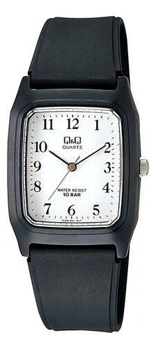 Reloj Q&q Hombre Vp48j001y Correa Wr100 Color de la correa Negro Color del fondo Blanco vp48j001y