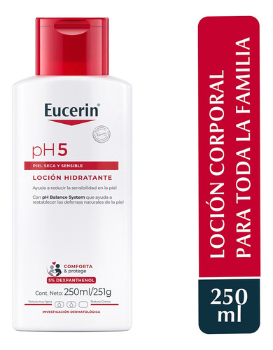 Eucerin Ph5 Loción Corporal Hidratante Piel Sensible 250ml Suave