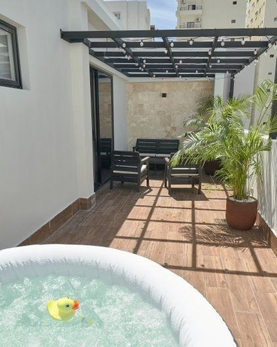Alquilo Apartamento Amueblado Con Terraza Privada