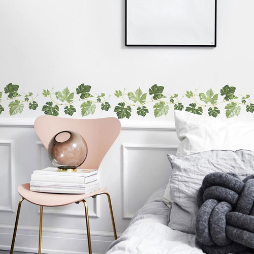 Decoración De Arte De Pared De Hojas , Calcomanía De Pared
