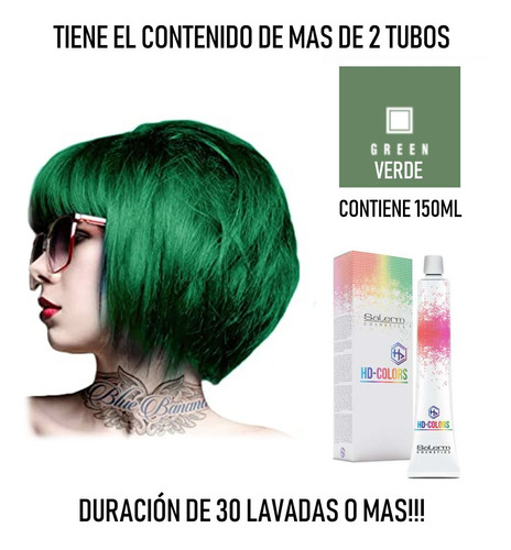 Salerm Tinte Fantasia Verde 150ml Alta - mL a $313