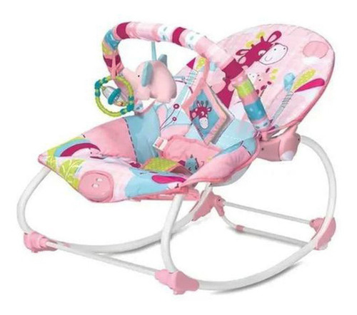 Imagem 2 de 2 de Cadeirinha Rocker Musical - Girafa - Rosa - Mastela