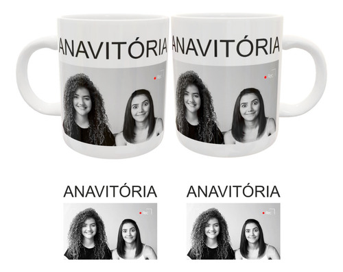Imagem 2 de 5 de Kit Camiseta, Almofada E Caneca Ana Vitória