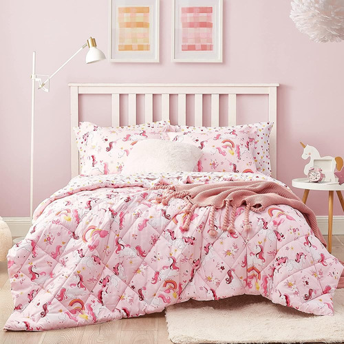 Umchord Unicorn Juego De Ropa De Cama Para Niños Para Niñas,