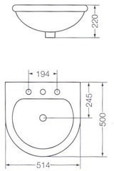 Bachas Baño Ferum Avignon 50 Cm 3 Ag L5m3j Foschia