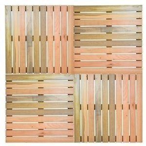 Imagem 2 de 5 de Kit 4 Unidades Deck De Madeira Modular Base 50x50 Cm Neonx