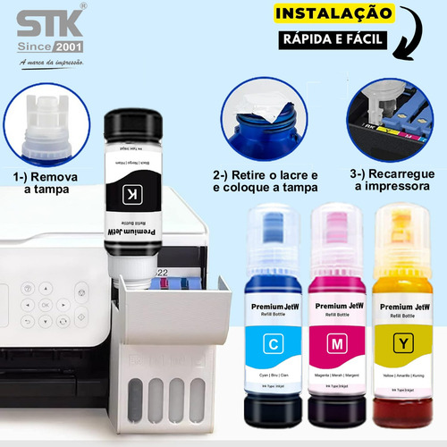 4x Tinta Pigmentada Para Canon Gi10 G6010 G7010 G5010 G5011