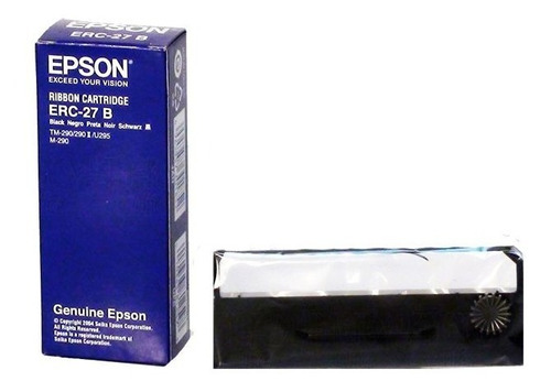 Excaser Cinta Epson Original Erc-27b, Negra, Paq 10 Pzas