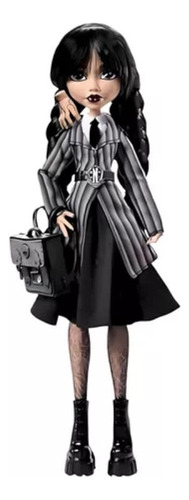 Muñeca Y Accesorios Monster High Wednesday Addams, 25 Cm