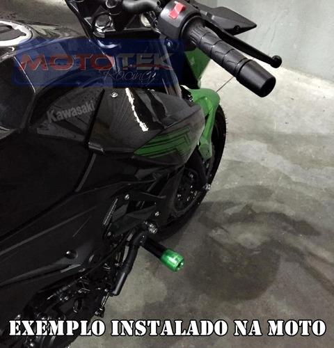 Imagem 6 de 7 de Slider Protetor Motor Premium Racing Kawasaki Z400 Z 400